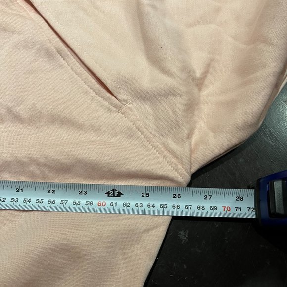 Sz L Adidas Hyperglam Fleece Sweater Front sleeve slits - Picture 7 of 7